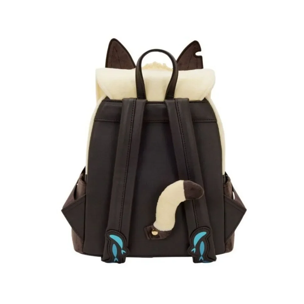 Loungefly Disney Pixar Luca Machiavelli Plush Figural Mini Backpack Cat NWT